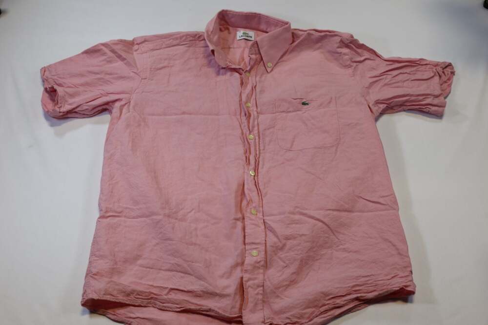 Lacoste Short Sleeve Button-Down Oxford Shirt